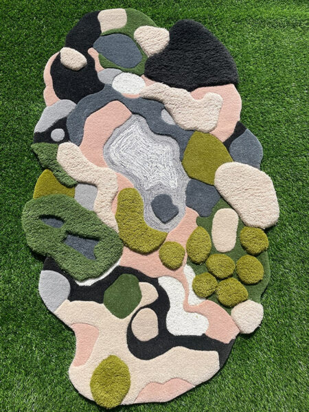 Lush With Moss Hand Tufted Area Rug - Size (6x9ft)