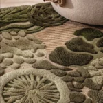 indian hand knotted slik carpet - size (10x14ft)